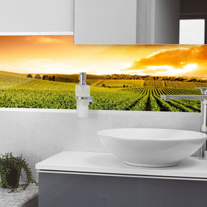 Plošče za kuhinje Sunset Vineyard Panorama - PVC plošče / Pleksi steklo - s tiskom za kuhinjo, Zidne obloge PKU237-Life-decor.si