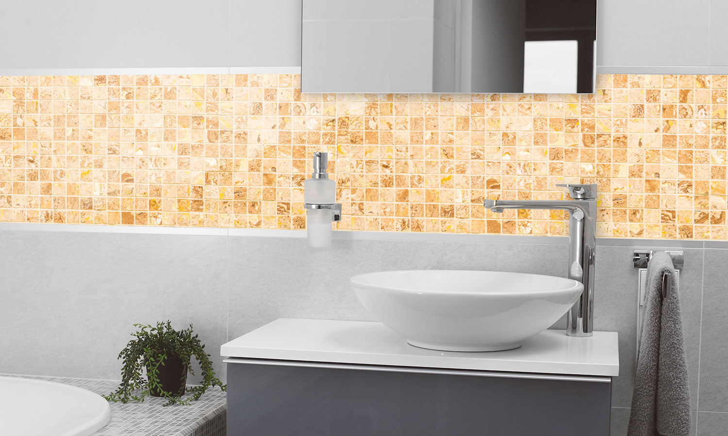 Plošče za kuhinje Tiles wall textures - PVC plošče / Pleksi steklo - s tiskom za kuhinjo, Zidne obloge PKU116-Life-decor.si