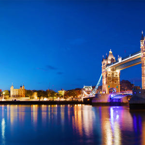 Plošče za kuhinje Tower Bridge in London - PVC plošče / Pleksi steklo - s tiskom za kuhinjo, Zidne obloge PKU239-Life-decor.si