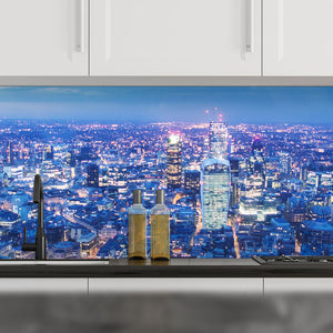 Plošče za kuhinje View of London - PVC plošče / Pleksi steklo - s tiskom za kuhinjo, Zidne obloge PKU249-Life-decor.si