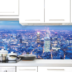 Plošče za kuhinje View of London - PVC plošče / Pleksi steklo - s tiskom za kuhinjo, Zidne obloge PKU249-Life-decor.si