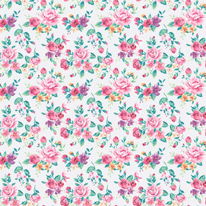 Plošče za kuhinje Vintage tropical flower - PVC plošče / Pleksi steklo - s tiskom za kuhinjo, Zidne obloge PKU340-Life-decor.si
