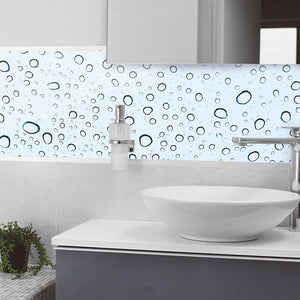 Plošče za kuhinje Water drops background - PVC plošče / Pleksi steklo - s tiskom za kuhinjo, Zidne obloge PKU387-Life-decor.si