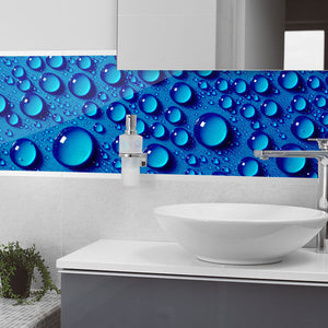 Plošče za kuhinje Water drops background - PVC plošče / Pleksi steklo - s tiskom za kuhinjo, Zidne obloge PKU388-Life-decor.si