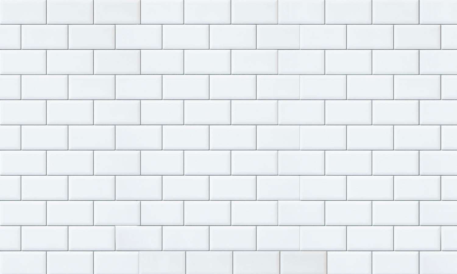 Plošče za kuhinje White tiles - PVC plošče / Pleksi steklo - s tiskom za kuhinjo, Zidne obloge PKU107-Life-decor.si