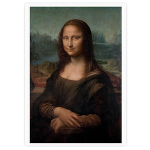 Leonardo da Vinci's (1503–1506) Portrait of Mona Lisa del Giocondo famous painting, poster  PS004