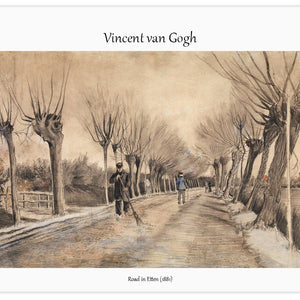 Road in Etten (1881) by Vincent Van Gogh, poster  PS106