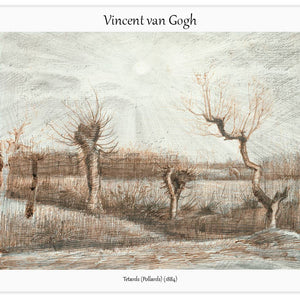 Tetards (Pollards) (1884) by Vincent Van Gogh, poster  PS107