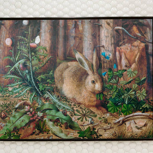 A Hare in the Forest (1585) painting by Hans Hoffmann, poster  PS008