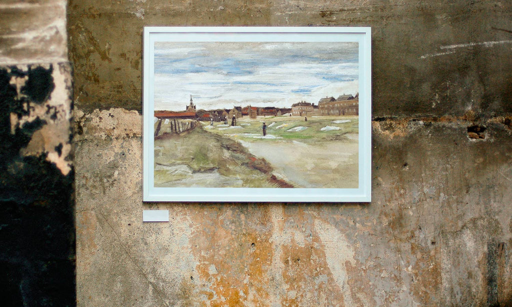 Bleaching Ground at Scheveningen (1882) by Vincent Van Gogh, poster  PS103