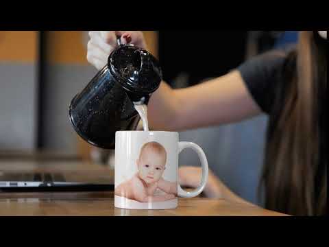 Personalizirana skodelica za kavo z vašo sliko - BELA KLASIČNA 330ml.