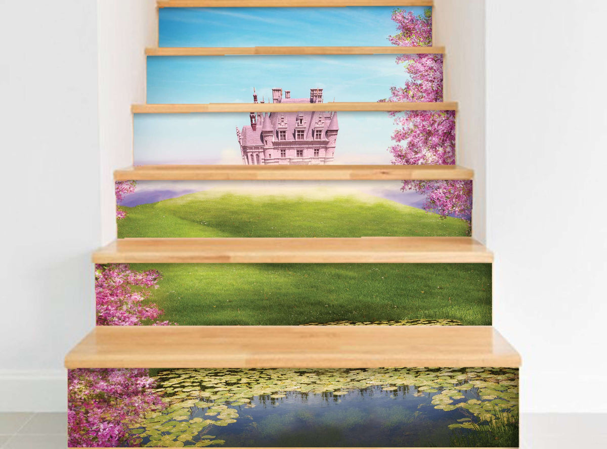 Princess Castle - Nalepke za stopnice NS023-Life-decor.si