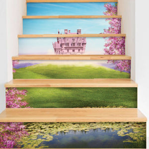 Princess Castle - Nalepke za stopnice NS023-Life-decor.si