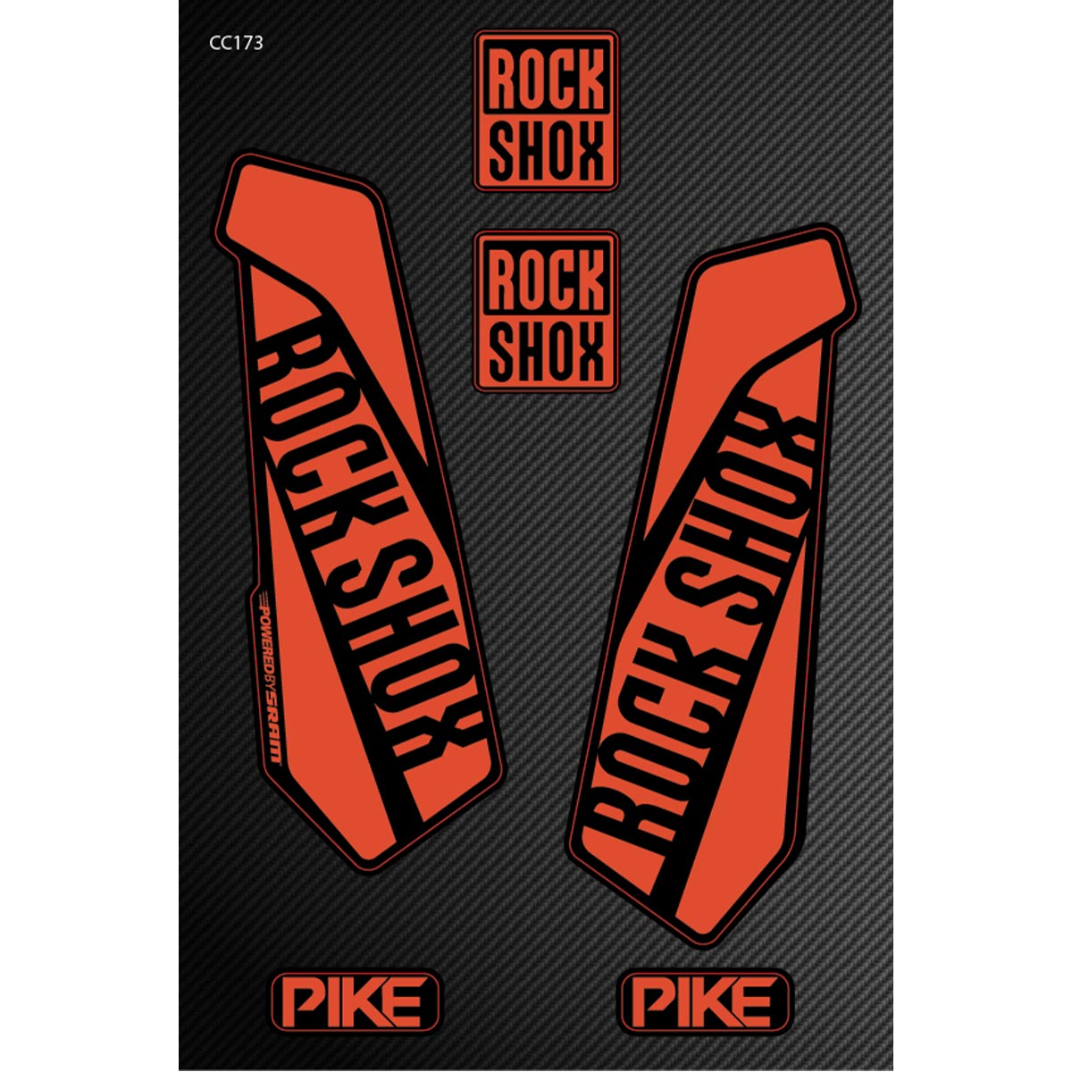 Rock Shox BOST samolepilne nalepke za kolesa - CC173-Life-decor.si