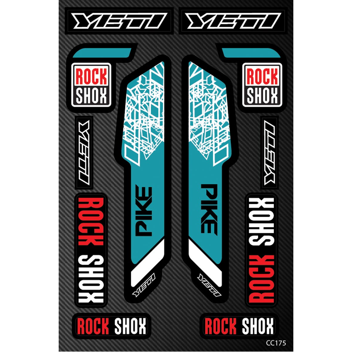 Rock Shox PIKE samolepilne nalepke za kolesa - CC175-Life-decor.si