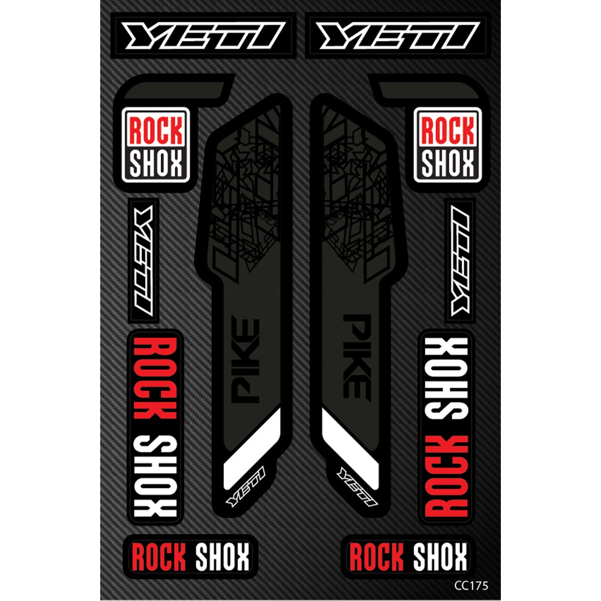 Rock Shox PIKE samolepilne nalepke za kolesa - CC175-Life-decor.si