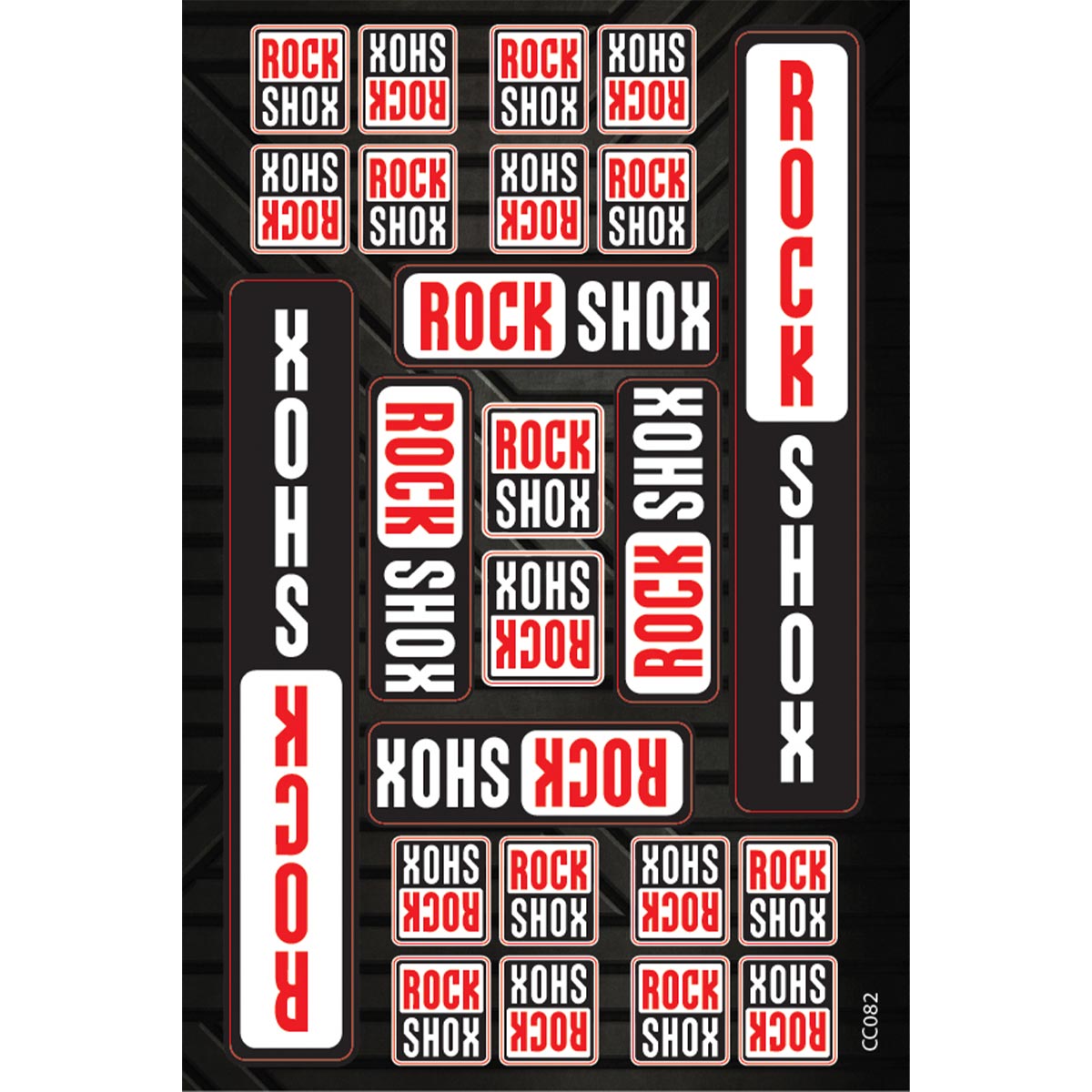 Rockshox samolepilne nalepke za kolesa - CC082-Life-decor.si