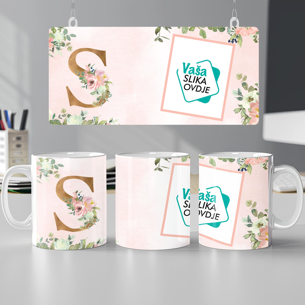 Personalizirana šalica Slova s jednom vašom slikom -  SA221