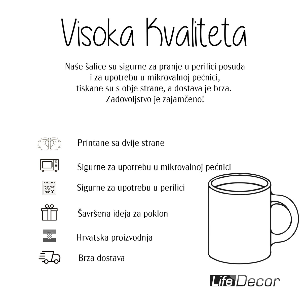 Unikatna Personalizirana Šalica sa Vašom Fotografijom - SA253