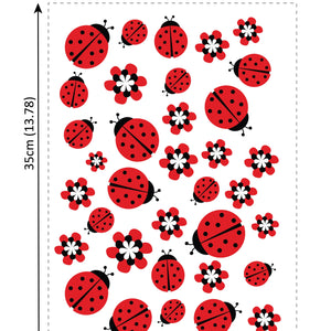 Samolepilne nalepke za kolo ali avto - Lady Bug - CB010-Life-decor.si