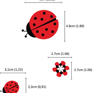 Samolepilne nalepke za kolo ali avto - Lady Bug - CB010-Life-decor.si