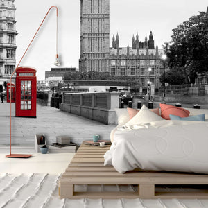 Samolepilne stenske Fototapeta A red phone in London SW035-Life-decor.si