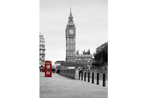 Samolepilne stenske Fototapeta A red phone in London SW035-Life-decor.si