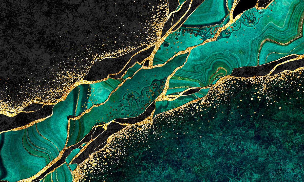 Samolepilne stenske Fototapeta Abstract zelena SW693-Life-decor.si