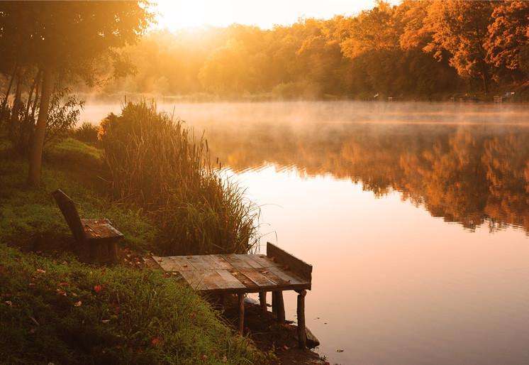 Samolepilne stenske Fototapeta Autumn Lake SW434-Life-decor.si