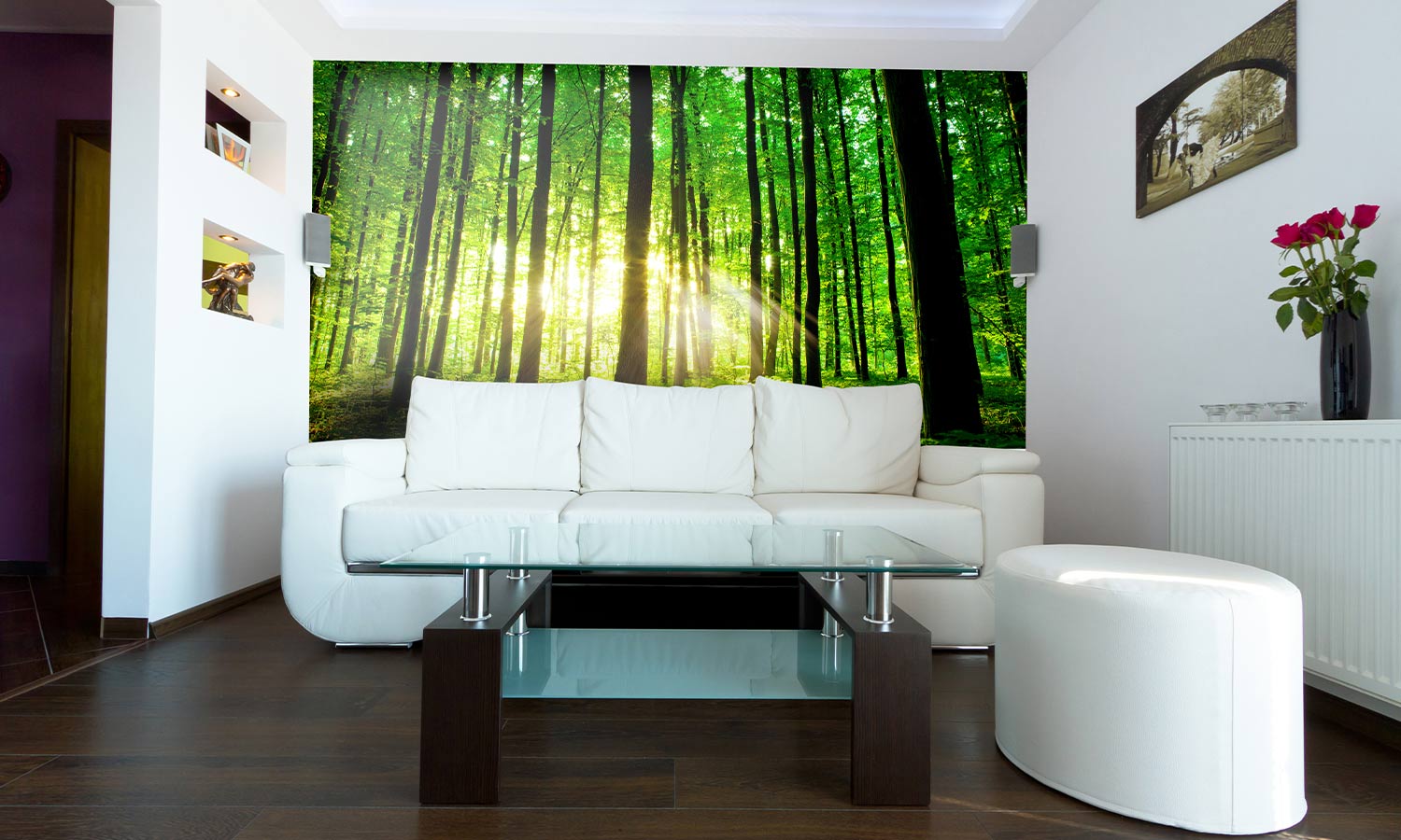 Samolepilne stenske Fototapeta beautiful green forest SW243-Life-decor.si