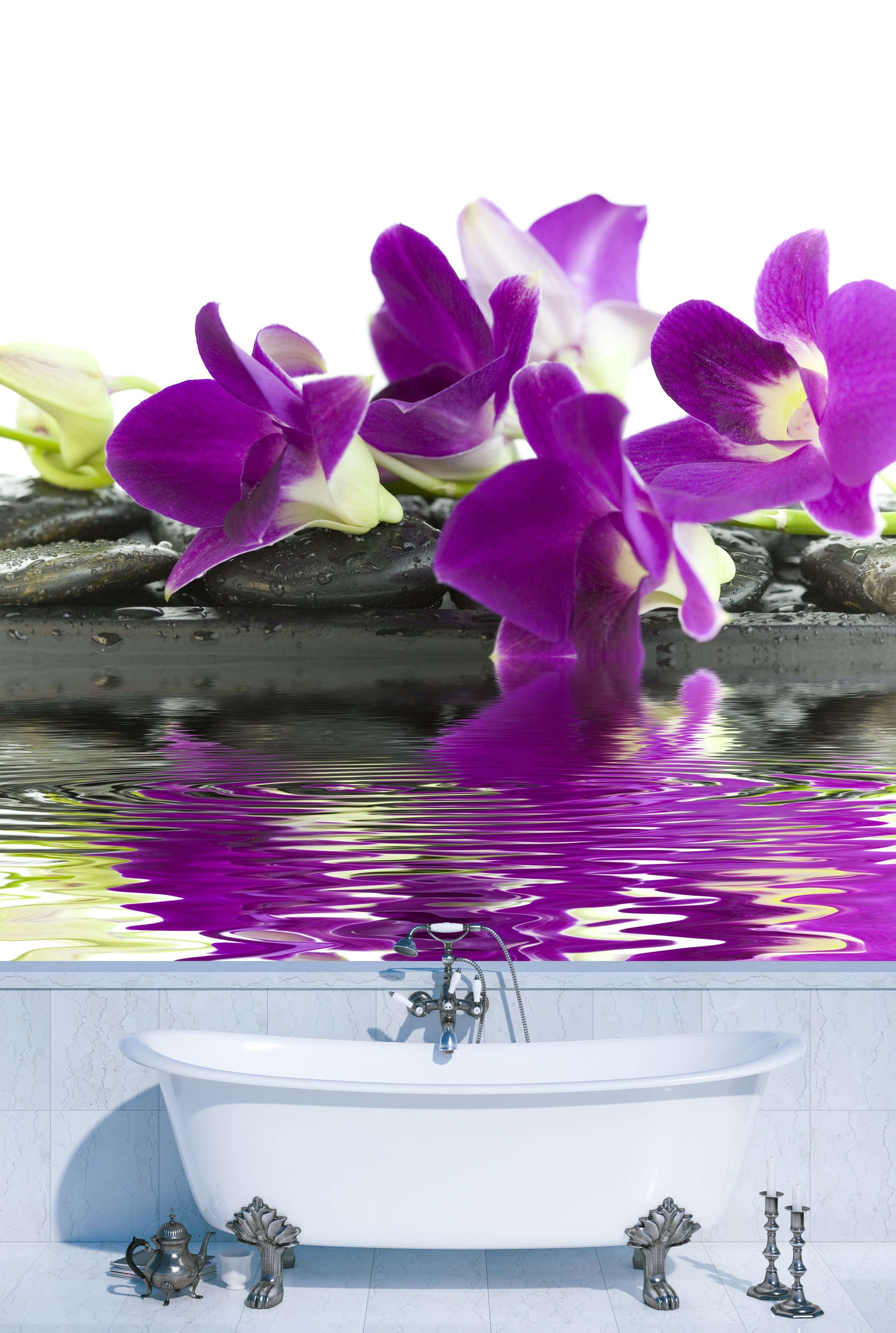 Samolepilne stenske Fototapeta Beautiful purple orchid SW059-Life-decor.si