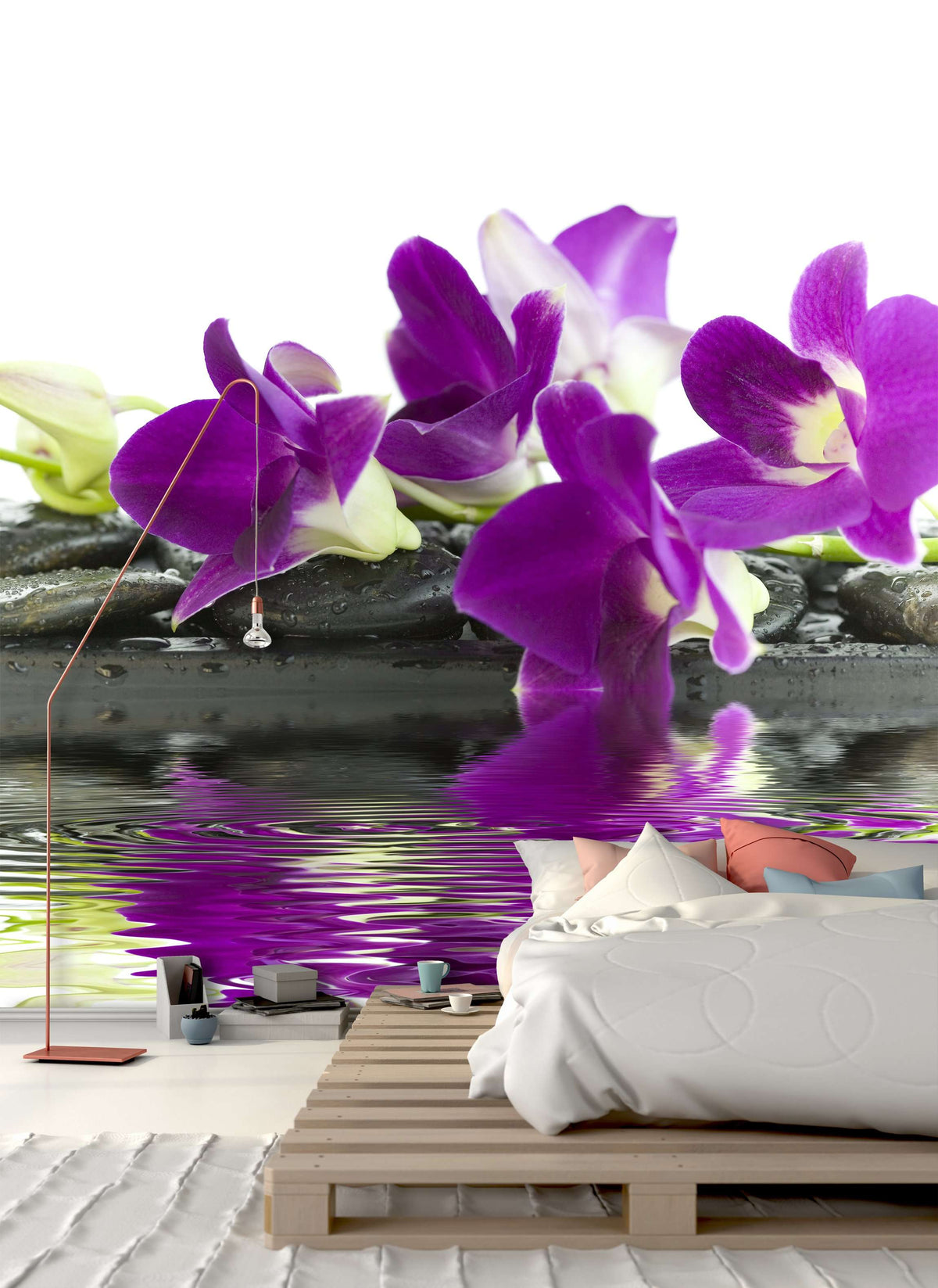 Samolepilne stenske Fototapeta Beautiful purple orchid SW059-Life-decor.si
