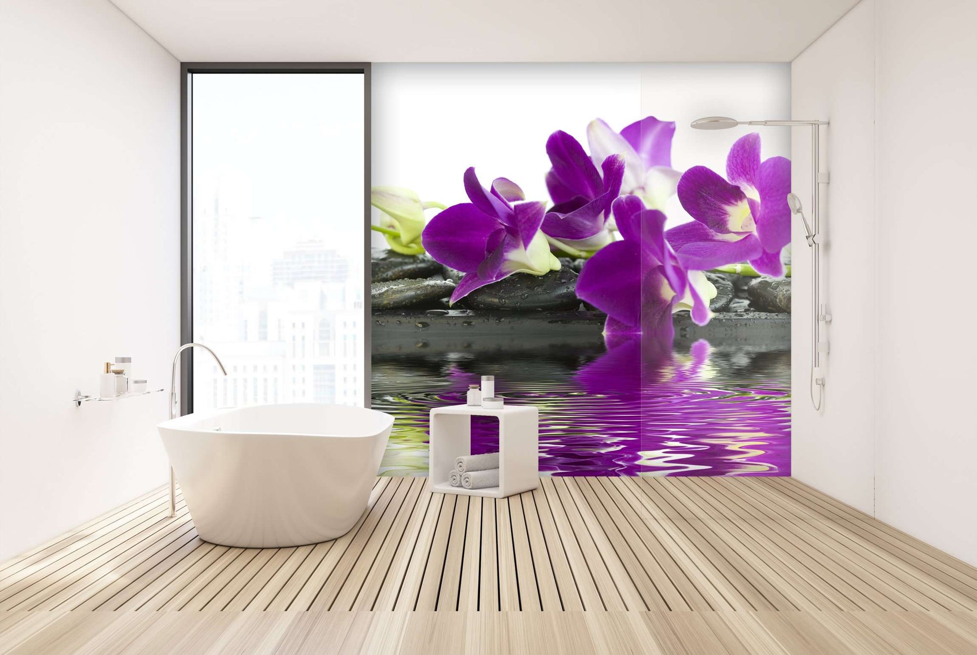 Samolepilne stenske Fototapeta Beautiful purple orchid SW059-Life-decor.si