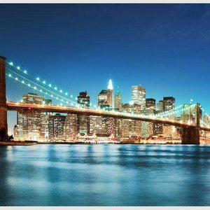 Samolepilne stenske Fototapeta Big Apple after sunset SW040-Life-decor.si