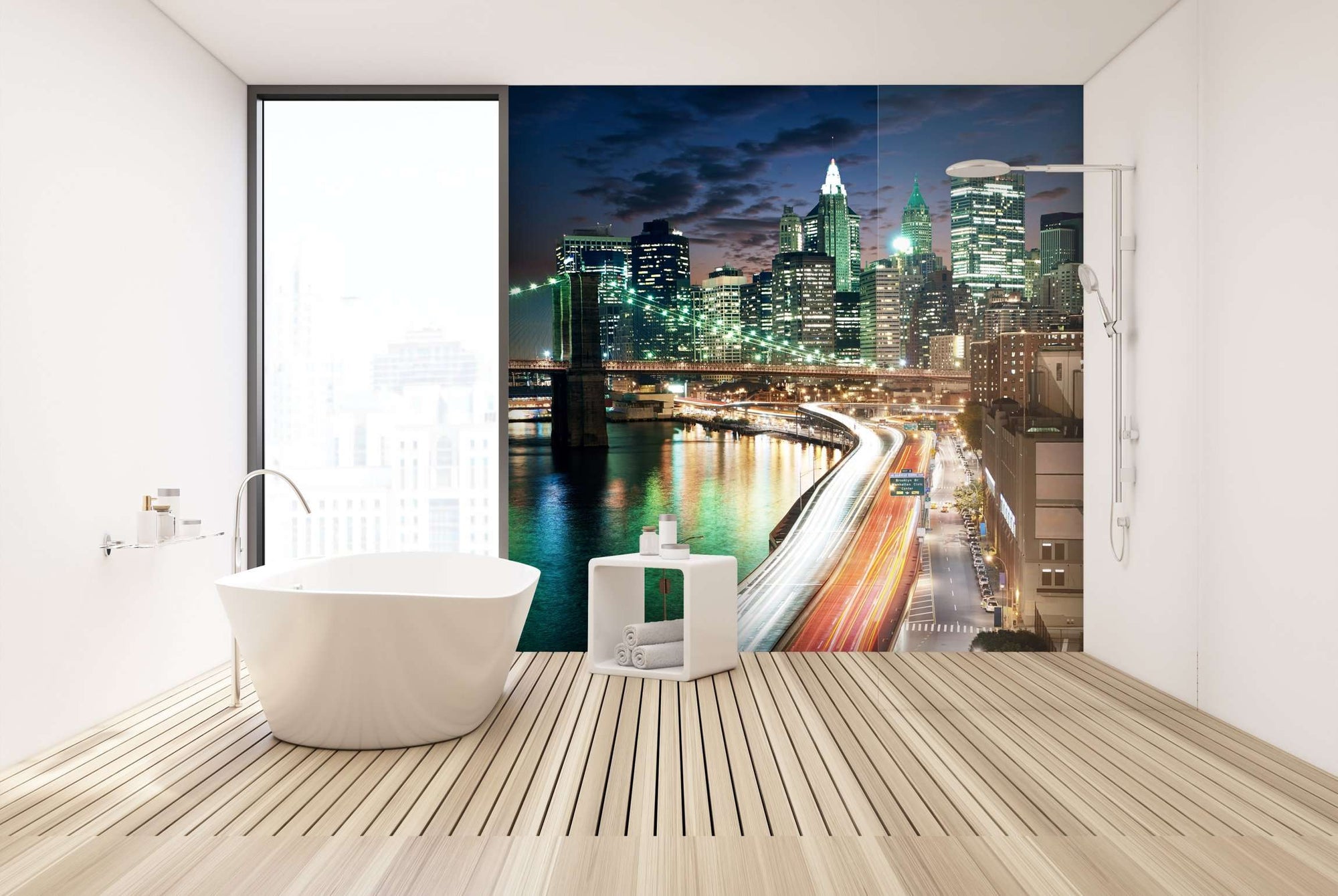 Samolepilne stenske Fototapeta Big Apple after sunset SW235-Life-decor.si