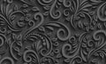 Samolepilne stenske Fototapeta Black 3d flower SW561-Life-decor.si