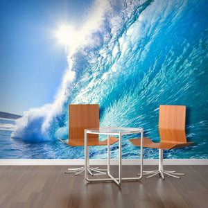 Samolepilne stenske Fototapeta Blue Ocean Wave SW015-Life-decor.si