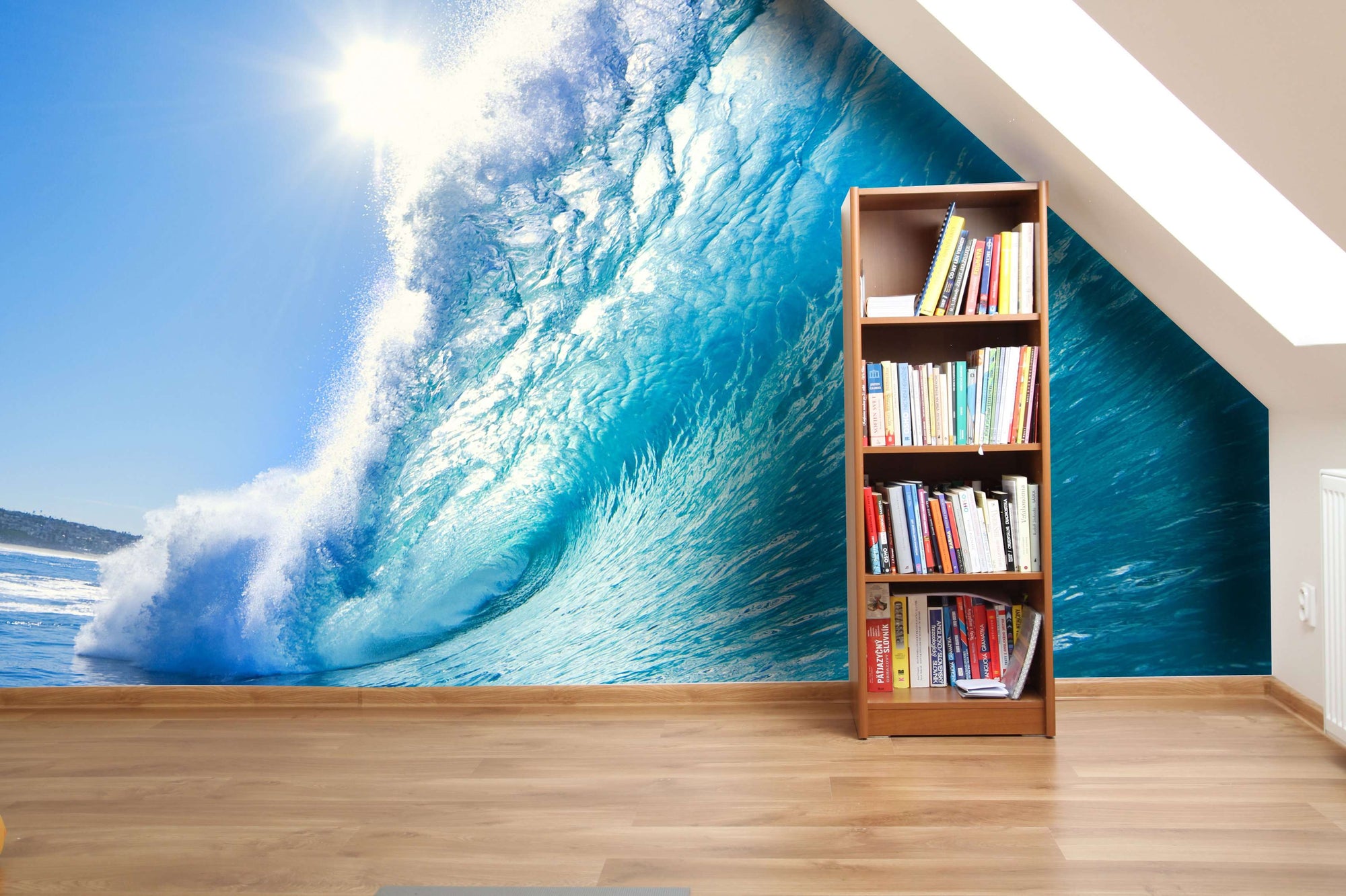 Samolepilne stenske Fototapeta Blue Ocean Wave SW015-Life-decor.si