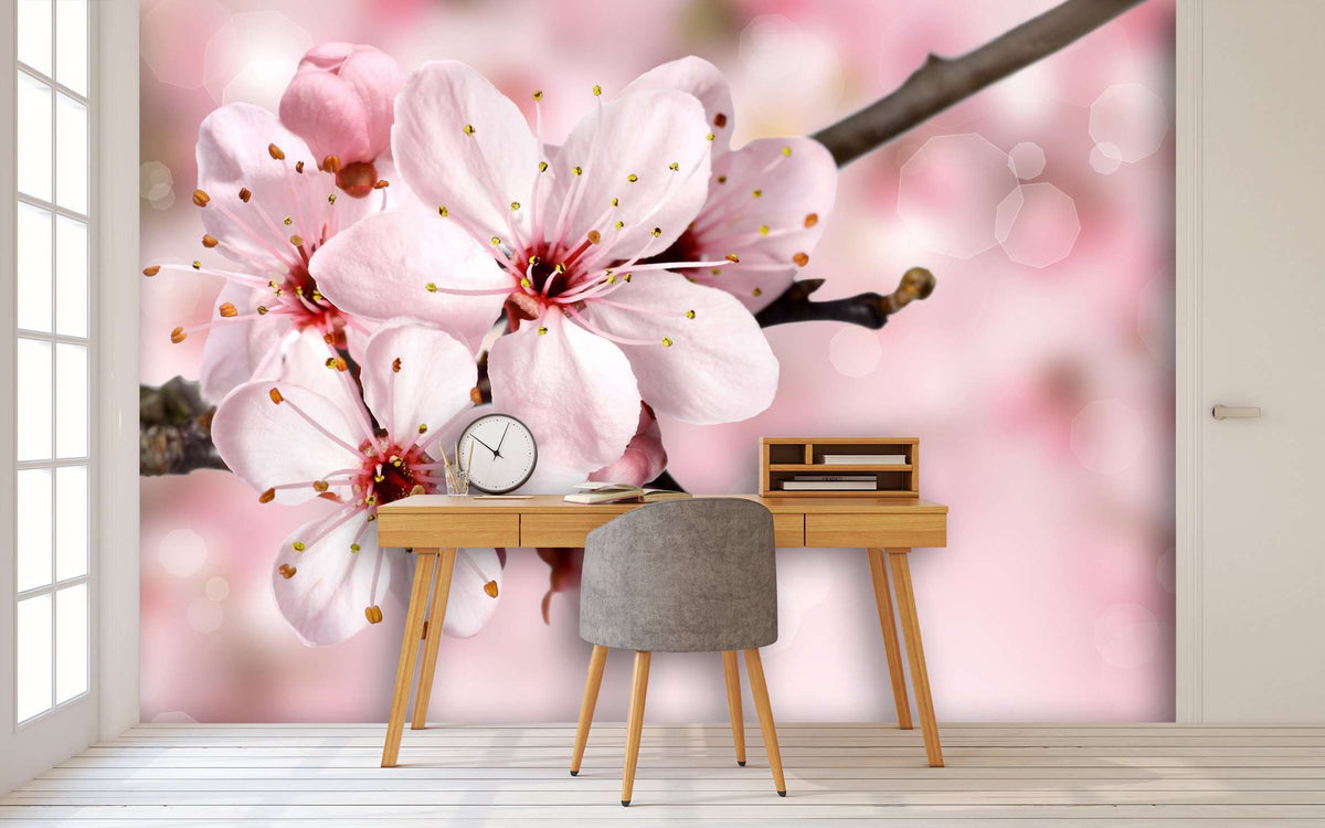 Samolepilne stenske Fototapeta Blue Spring blossom SW016-Life-decor.si
