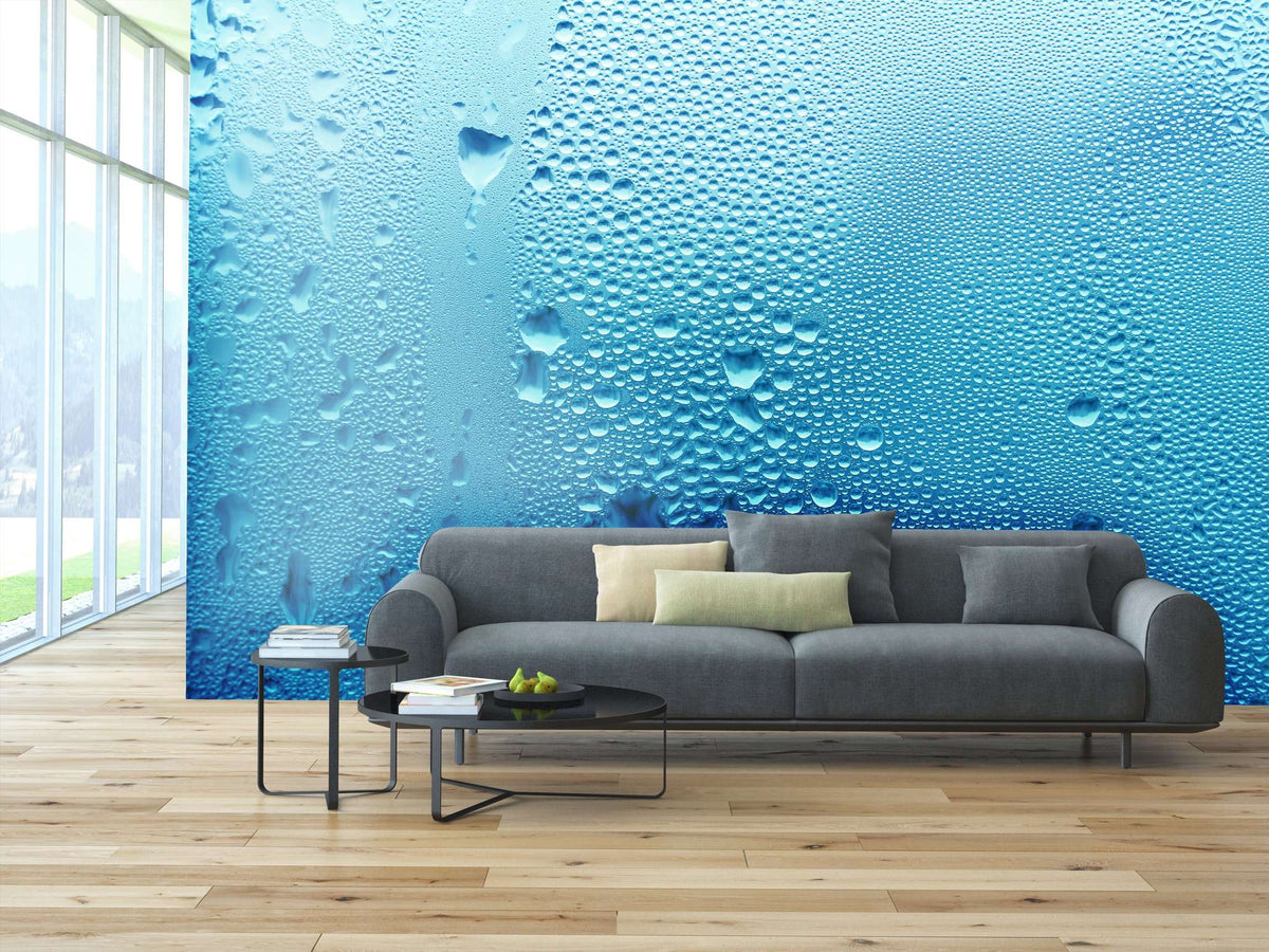 Samolepilne stenske Fototapeta Blue water drop SW219-Life-decor.si