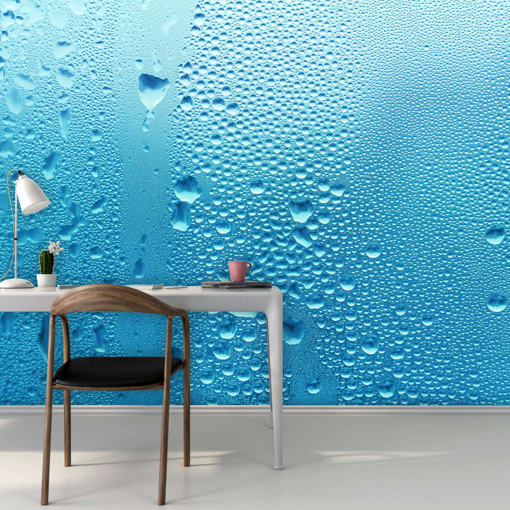 Samolepilne stenske Fototapeta Blue water drop SW219-Life-decor.si