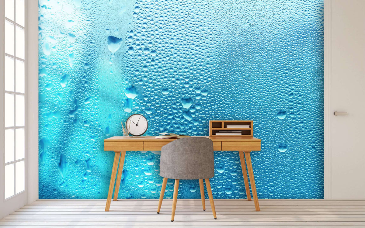 Samolepilne stenske Fototapeta Blue water drop SW219-Life-decor.si