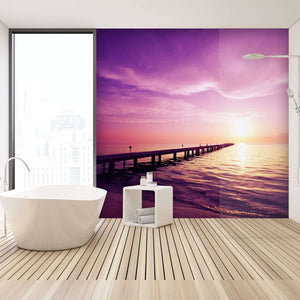 Samolepilne stenske Fototapeta Boardwalk on beach SW232-Life-decor.si