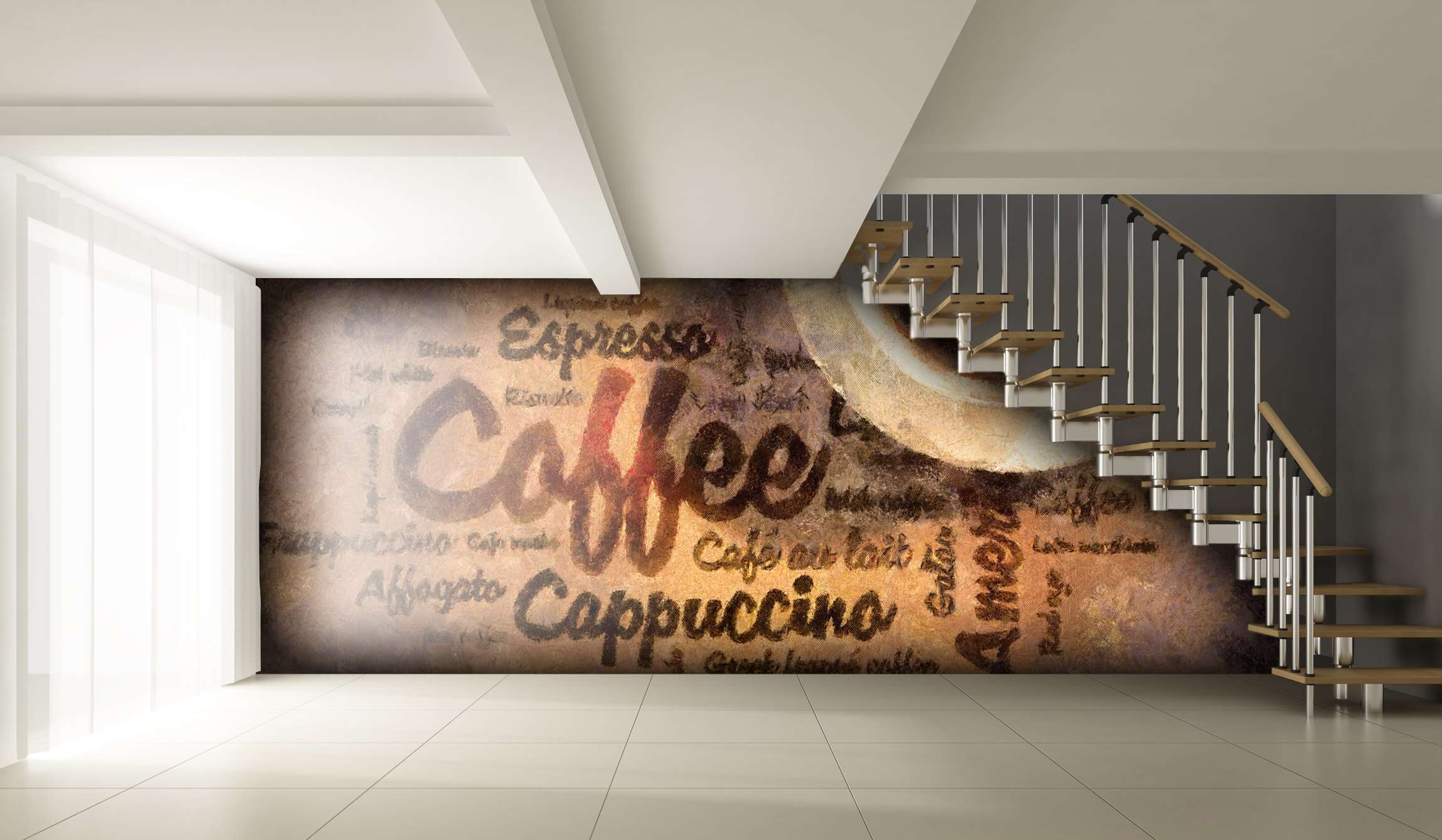 Samolepilne stenske Fototapeta Coffee wordcloud SW054-Life-decor.si