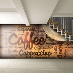 Samolepilne stenske Fototapeta Coffee wordcloud SW054-Life-decor.si