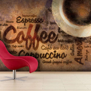 Samolepilne stenske Fototapeta Coffee wordcloud SW054-Life-decor.si