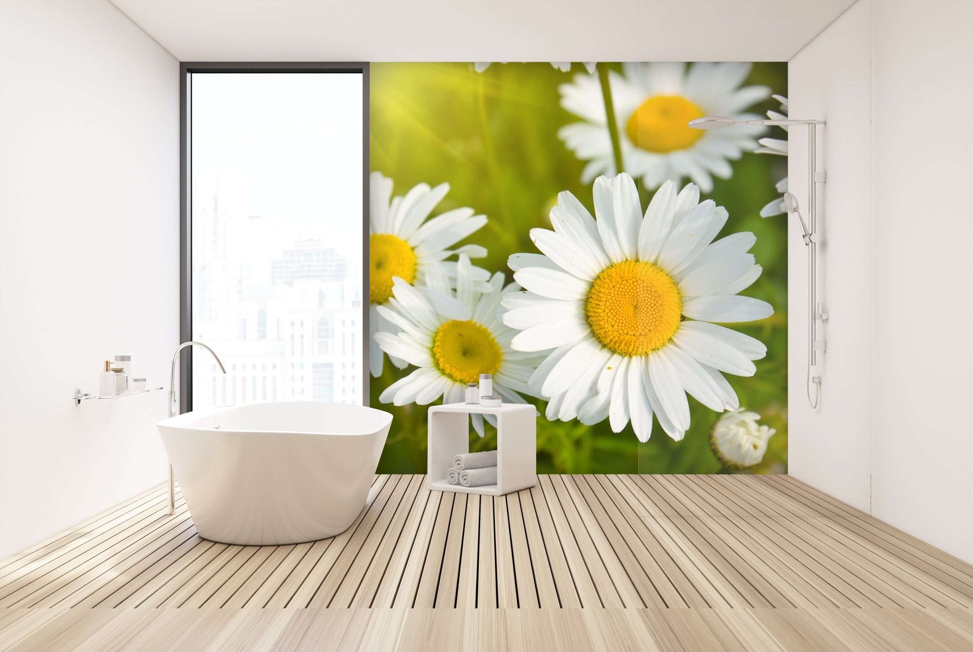 Samolepilne stenske Fototapeta Daisies in a field SW262-Life-decor.si