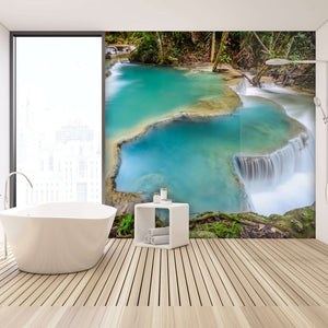 Samolepilne stenske Fototapeta Deep forest Waterfall SW213-Life-decor.si