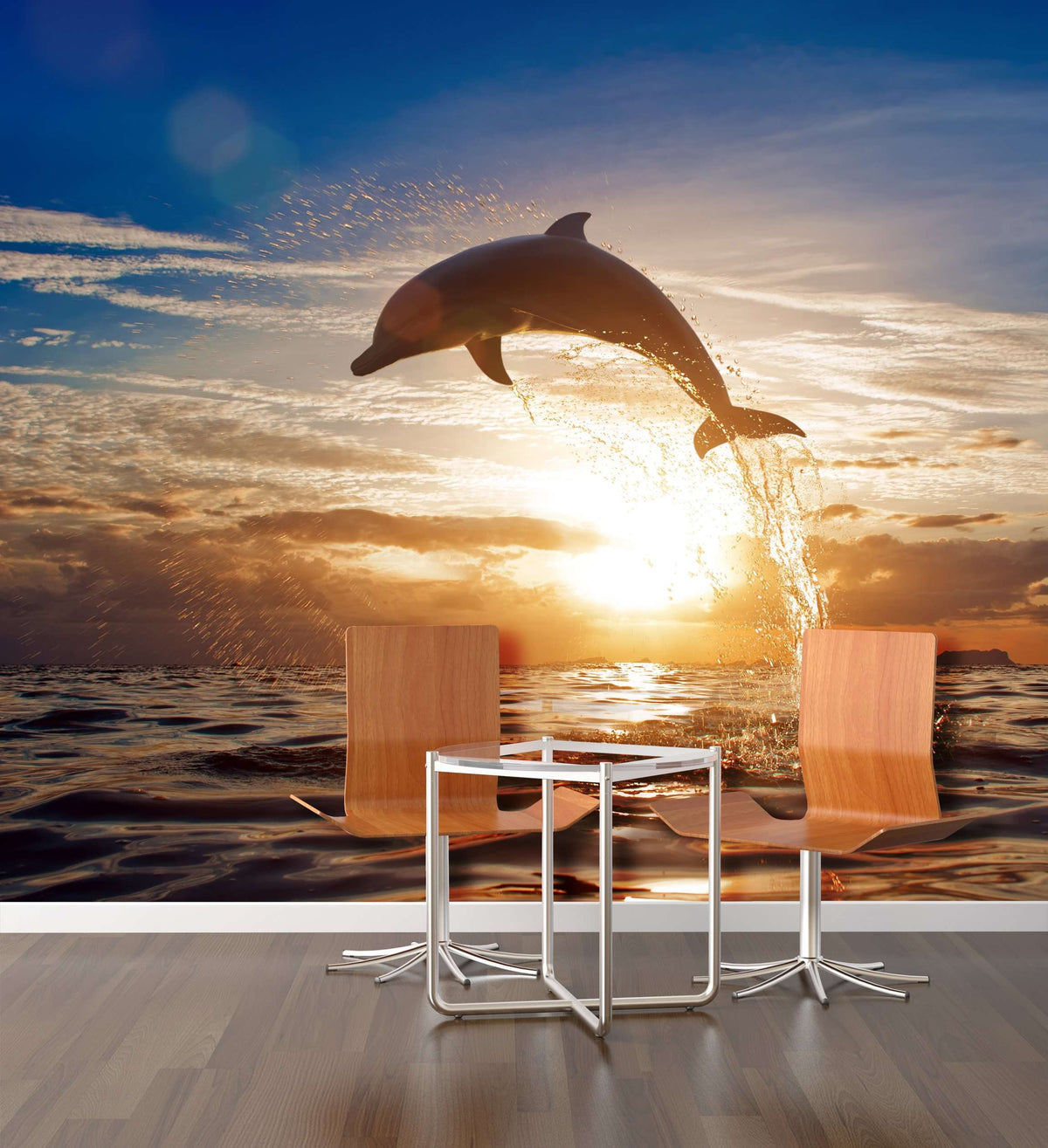 Samolepilne stenske Fototapeta Dolphin jumping SW114-Life-decor.si