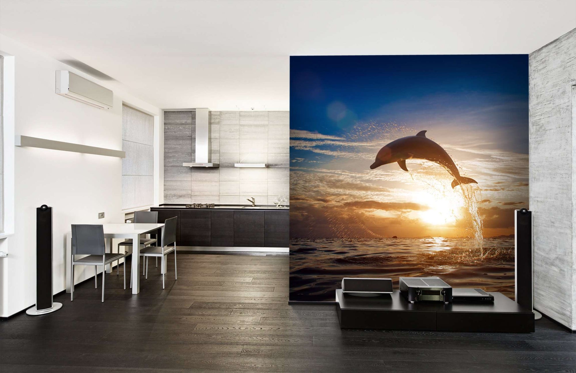 Samolepilne stenske Fototapeta Dolphin jumping SW114-Life-decor.si